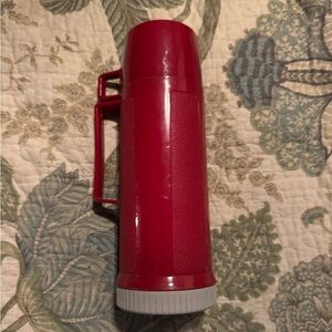 "Retro Red King-Seeley Thermos - Vintage 16oz Glass Lined Bottle"